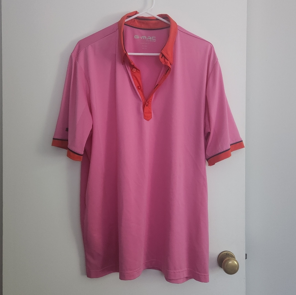 Kartell Pink Golf Polo Men's XL